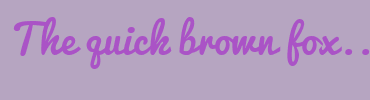 Image with Font Color AA53C6 and Background Color B6A5C1